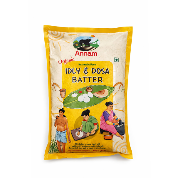 Organic Idly Dosa Batter With Poongar Rice